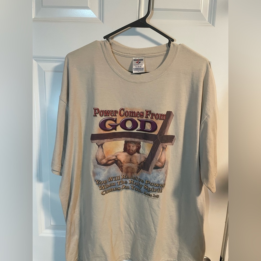Vintage Jesus power comes from God t-shirt